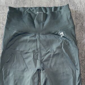 Peloton Dark Gray Ribbed Leggings